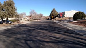 Reconstructed road in Prescott