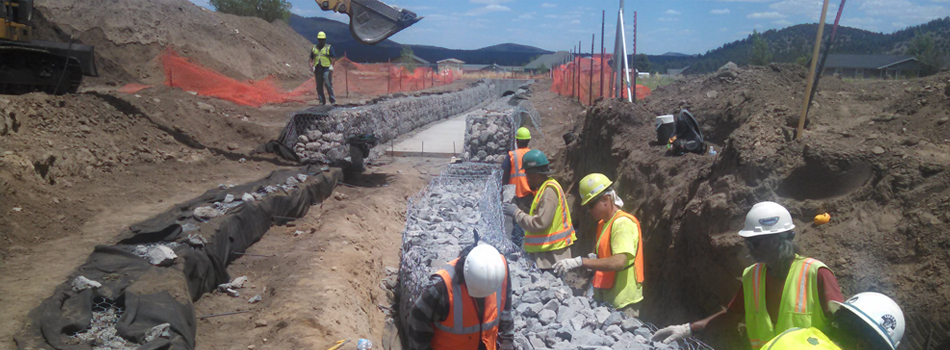 Coconino-County-North-Paintbrush-Drainage-Channel_service-line Construction Management